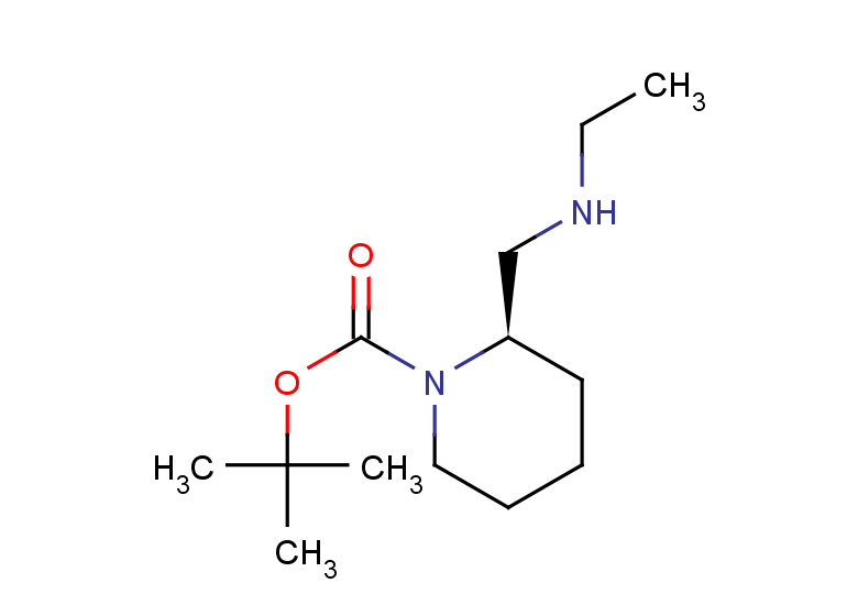 tert-butyl (2R)-2-[(ethylamino)methyl]piperidine-1-carboxylate