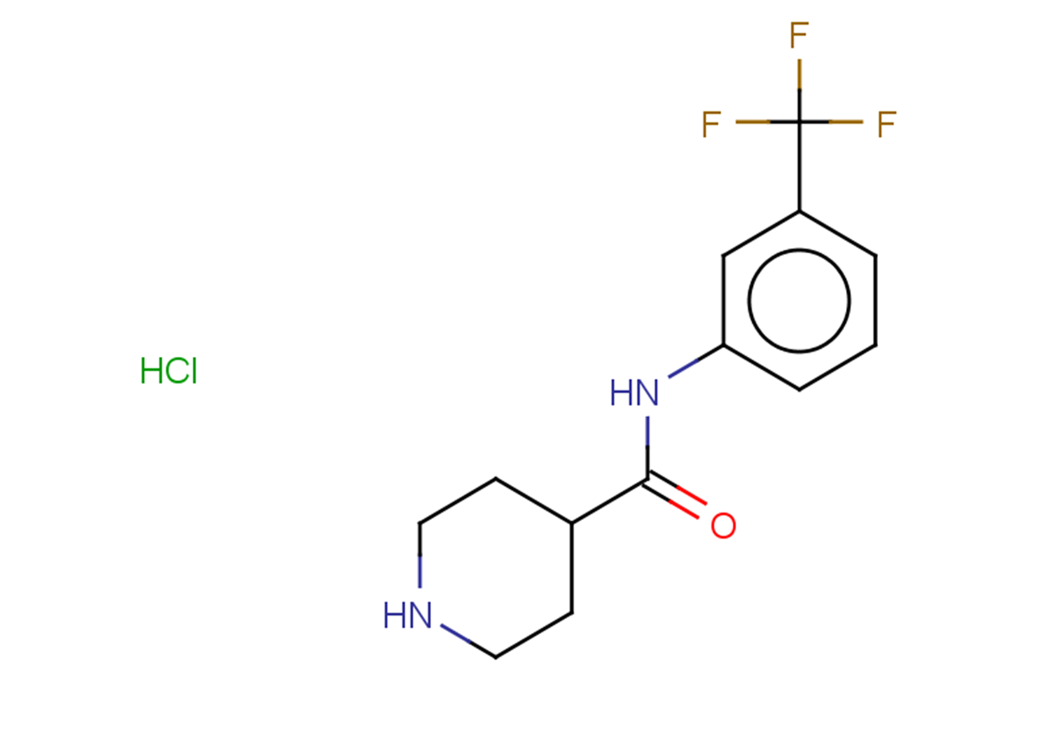 N-[3-(trifluoromethyl)phenyl]piperidine-4-carboxamide hydrochloride