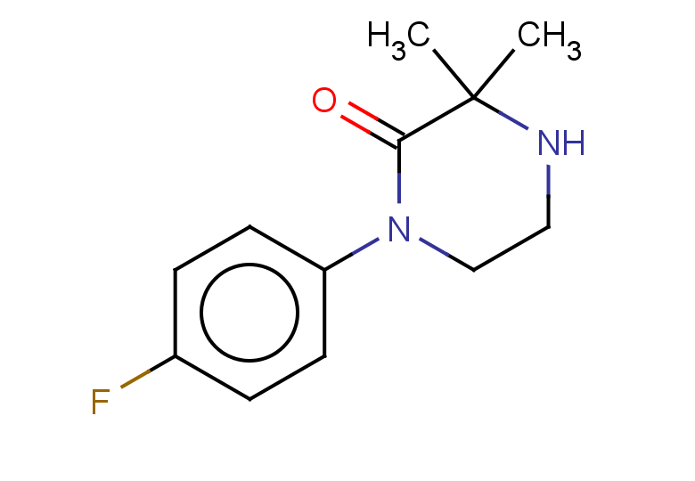 1-(4-fluorophenyl)-3,3-dimethylpiperazin-2-one