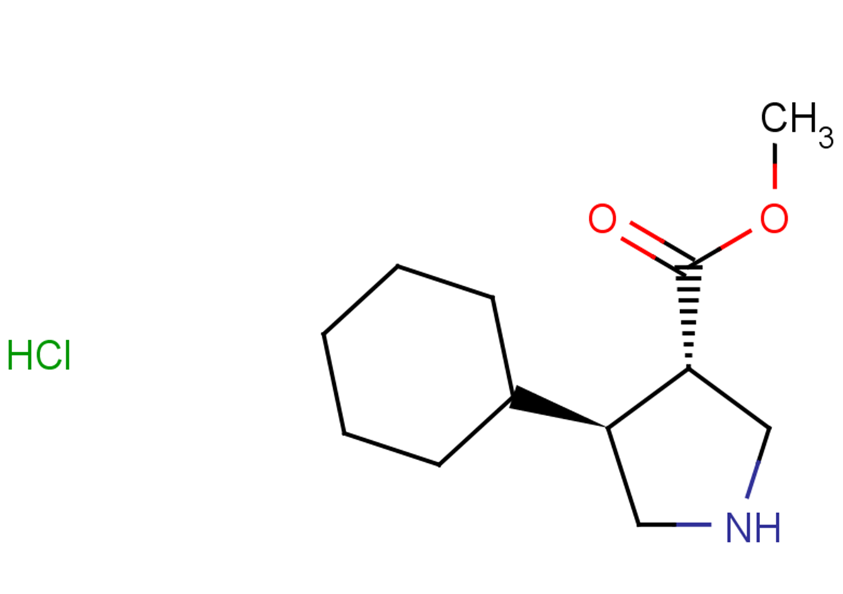 rac-methyl (3R,4R)-4-cyclohexylpyrrolidine-3-carboxylate hydrochloride, trans