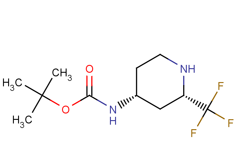 rac-tert-butyl N-[(2R,4S)-2-(trifluoromethyl)piperidin-4-yl]carbamate, cis