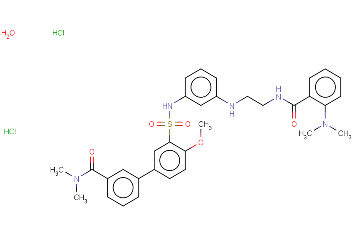 3-[3-({3-[(2-{[2-(dimethylamino)phenyl]formamido}ethyl)amino]phenyl}sulfamoyl)-4-methoxyphenyl]-N,N-dimethylbenzamide hydrate dihydrochloride