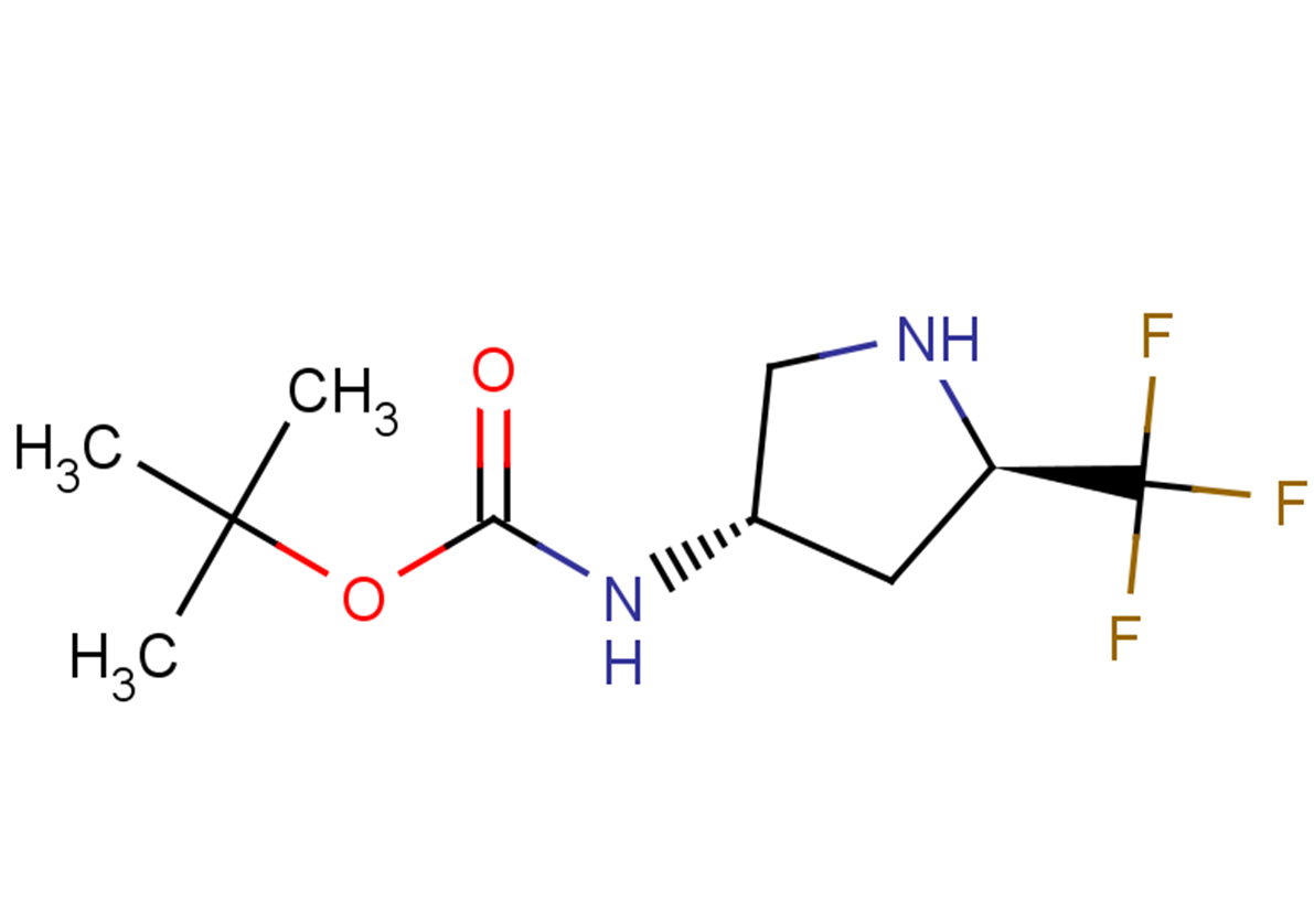 rac-tert-butyl N-[(3R,5S)-5-(trifluoromethyl)pyrrolidin-3-yl]carbamate, trans