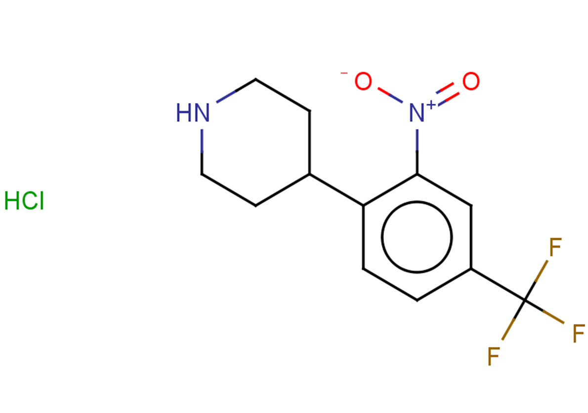 4-[2-nitro-4-(trifluoromethyl)phenyl]piperidine hydrochloride