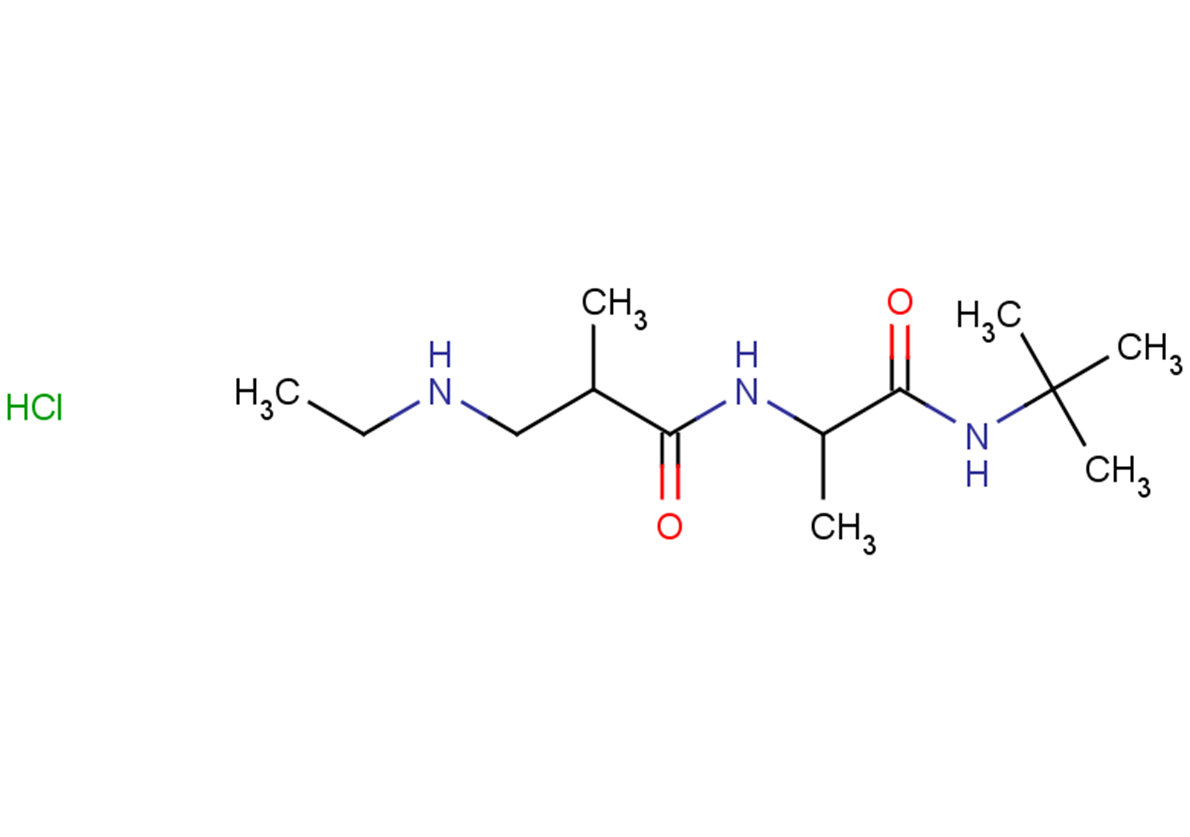 N-[1-(tert-butylcarbamoyl)ethyl]-3-(ethylamino)-2-methylpropanamide hydrochloride