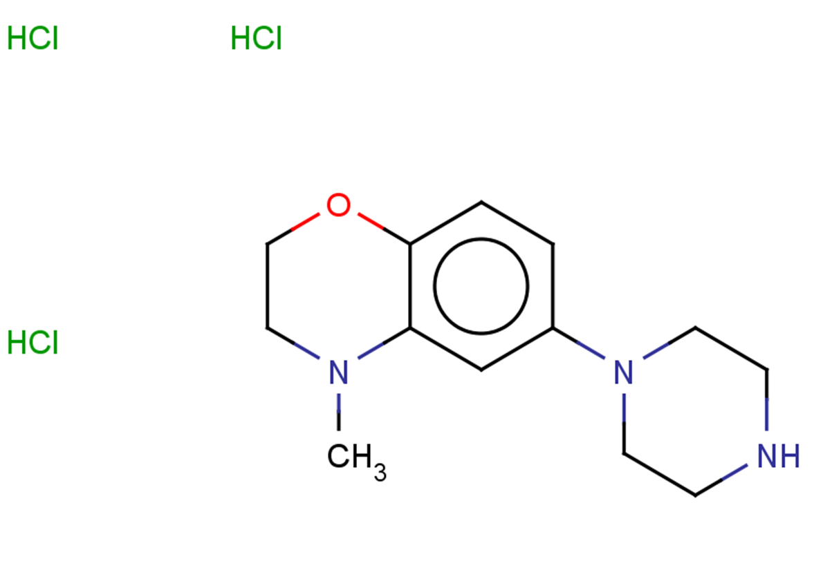 4-methyl-6-(piperazin-1-yl)-3,4-dihydro-2H-1,4-benzoxazine trihydrochloride