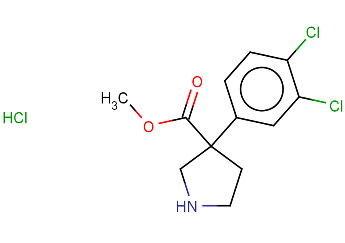 methyl 3-(3,4-dichlorophenyl)pyrrolidine-3-carboxylate hydrochloride