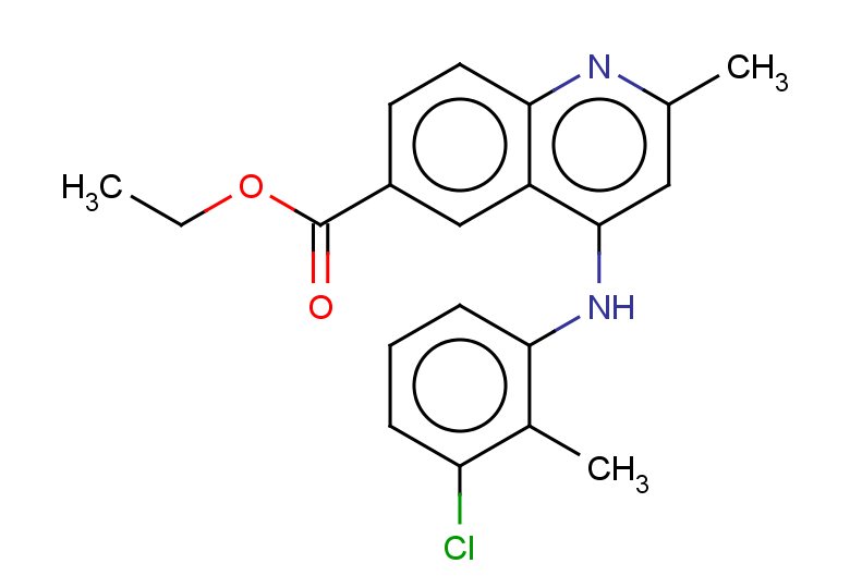 ethyl 4-[(3-chloro-2-methylphenyl)amino]-2-methylquinoline-6-carboxylate