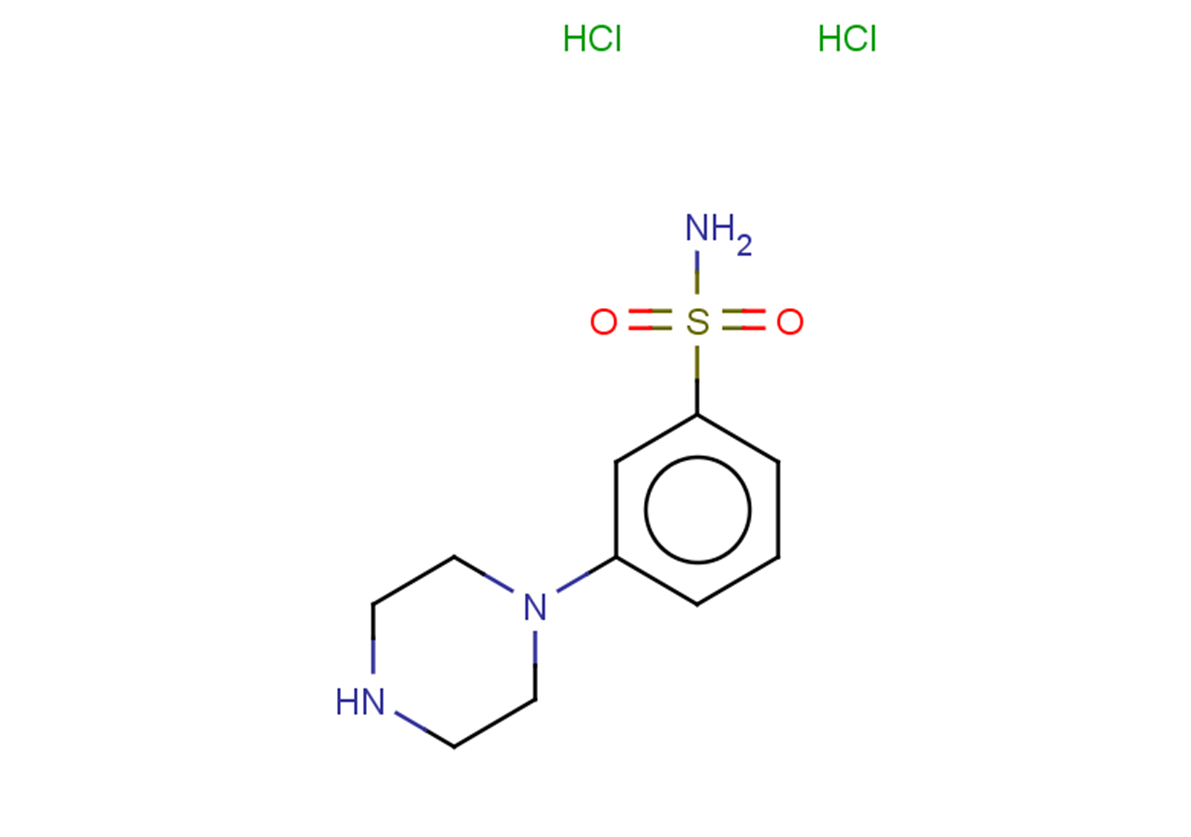 3-(piperazin-1-yl)benzene-1-sulfonamide dihydrochloride