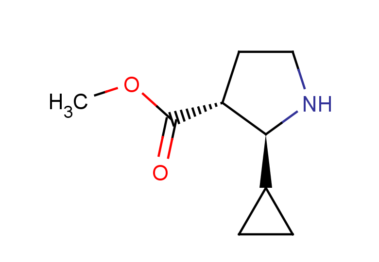rac-methyl (2R,3S)-2-cyclopropylpyrrolidine-3-carboxylate, trans
