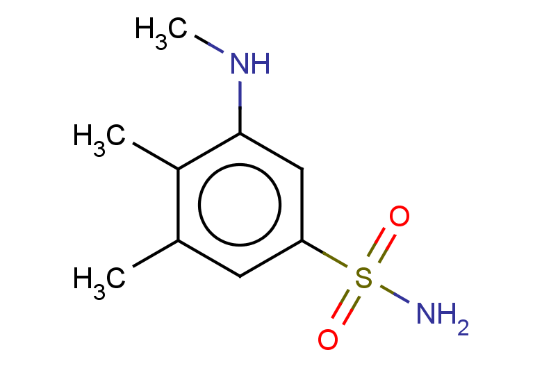 3,4-dimethyl-5-(methylamino)benzene-1-sulfonamide