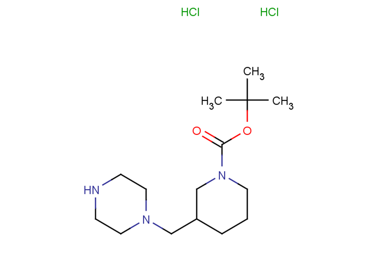 tert-butyl 3-[(piperazin-1-yl)methyl]piperidine-1-carboxylate dihydrochloride