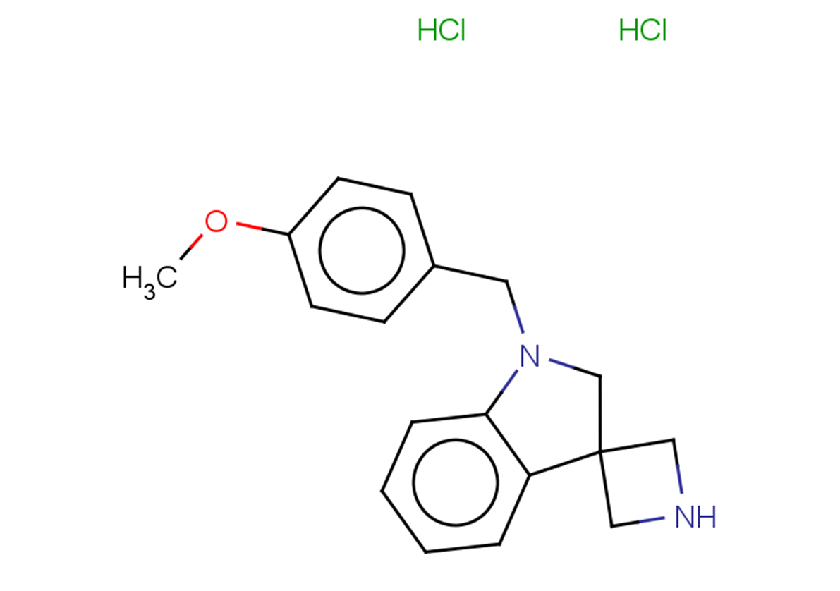 1'-[(4-methoxyphenyl)methyl]-1',2'-dihydrospiro[azetidine-3,3'-indole] dihydrochloride
