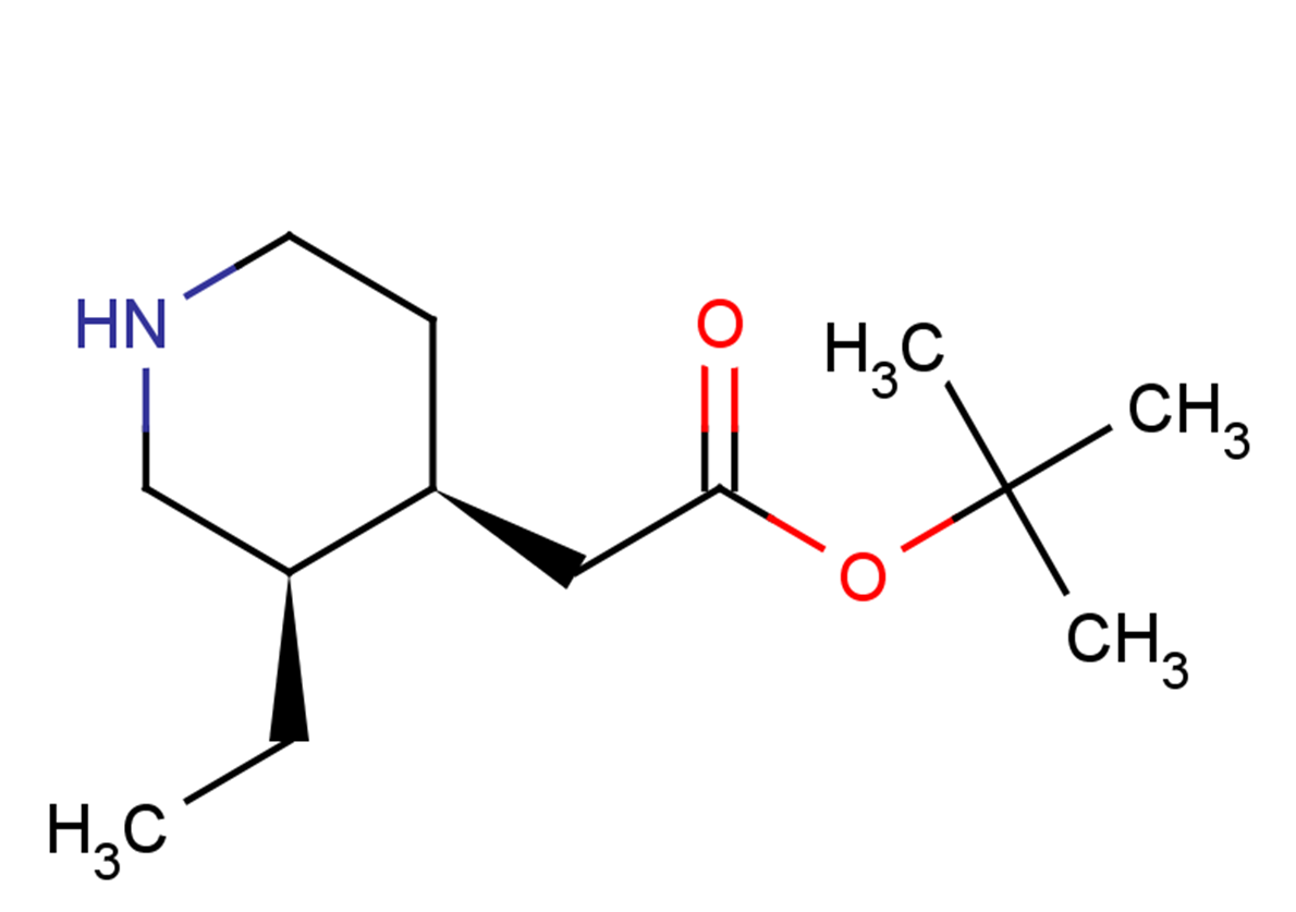 tert-butyl 2-[(3R,4S)-3-ethylpiperidin-4-yl]acetate