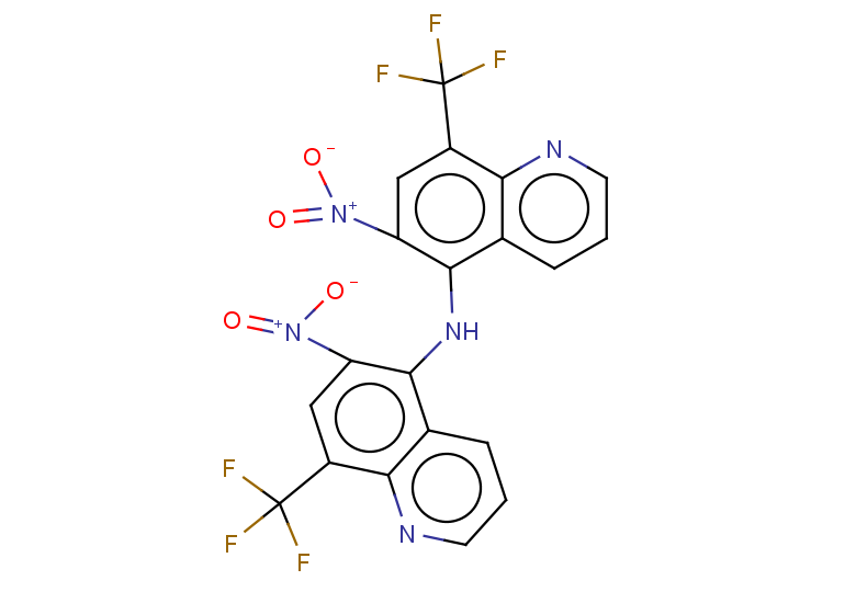 6-nitro-N-[6-nitro-8-(trifluoromethyl)quinolin-5-yl]-8-(trifluoromethyl)quinolin-5-amine