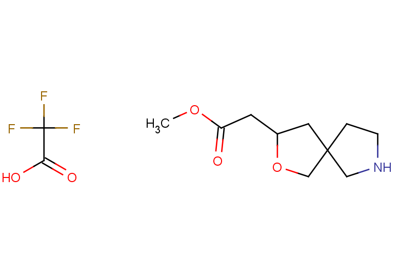 methyl 2-{2-oxa-7-azaspiro[4.4]nonan-3-yl}acetate, trifluoroacetic acid, Mixture of diastereomers