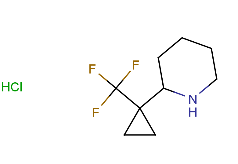 2-[1-(trifluoromethyl)cyclopropyl]piperidine hydrochloride