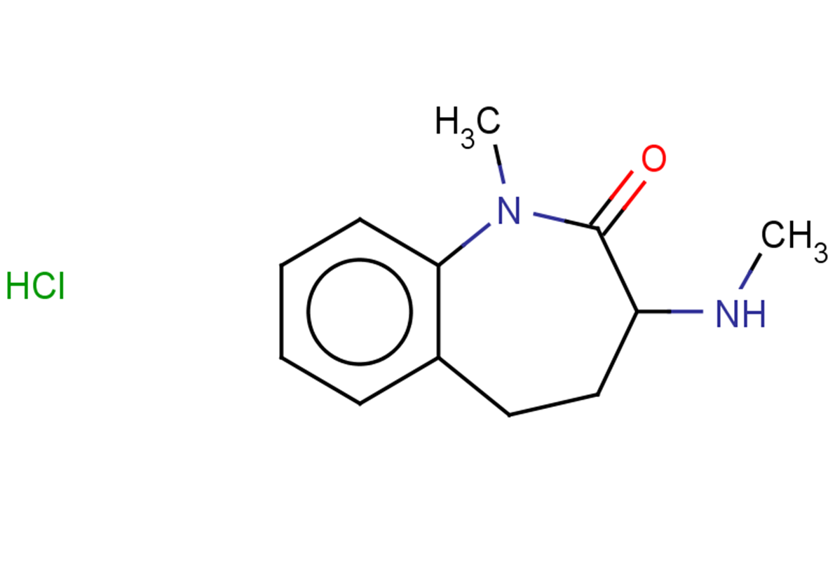 1-methyl-3-(methylamino)-2,3,4,5-tetrahydro-1H-1-benzazepin-2-one hydrochloride