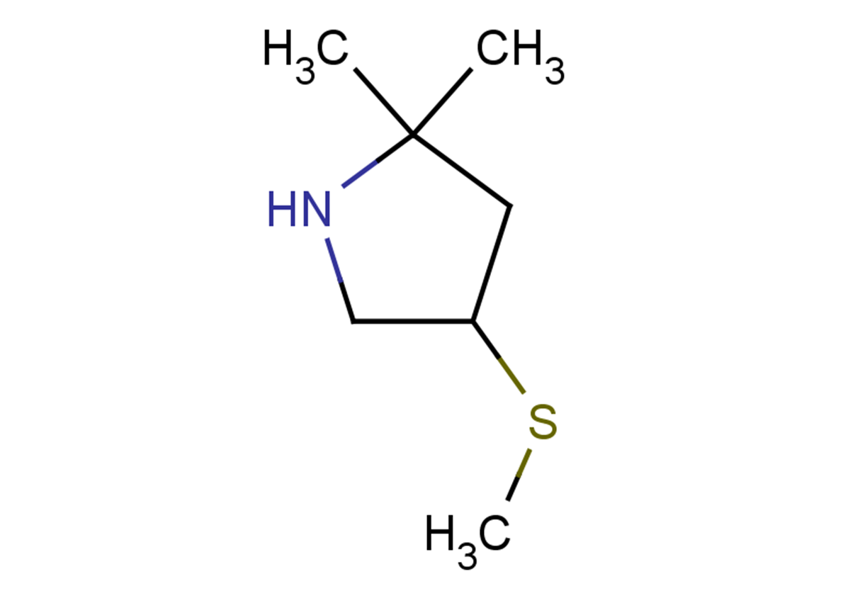 2,2-dimethyl-4-(methylsulfanyl)pyrrolidine