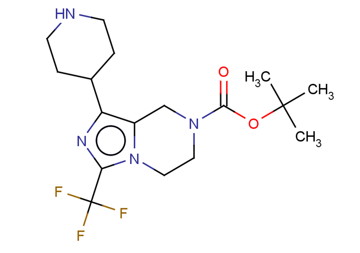 tert-butyl 1-(piperidin-4-yl)-3-(trifluoromethyl)-5H,6H,7H,8H-imidazo[1,5-a]pyrazine-7-carboxylate