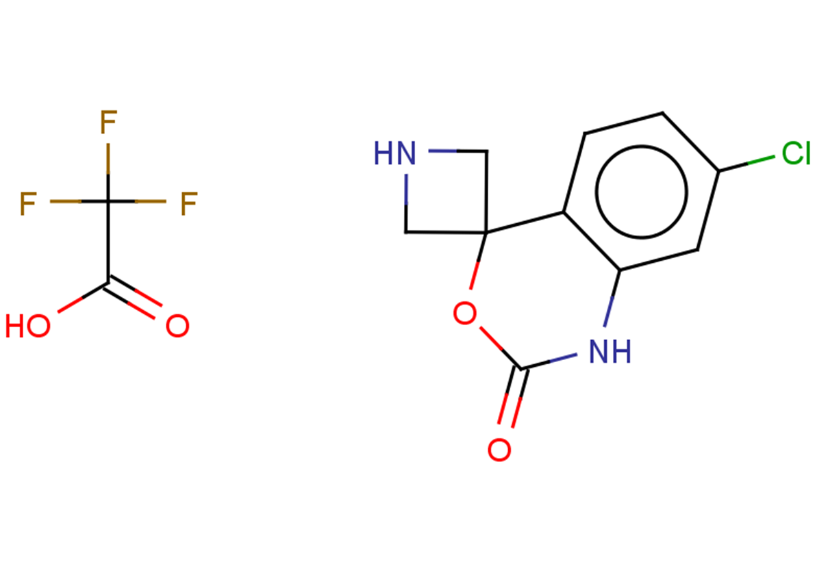 7'-chloro-1',2'-dihydrospiro[azetidine-3,4'-[3,1]benzoxazine]-2'-one, trifluoroacetic acid