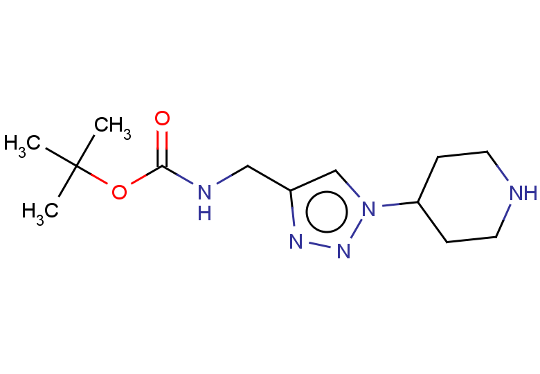 tert-butyl N-{[1-(piperidin-4-yl)-1H-1,2,3-triazol-4-yl]methyl}carbamate