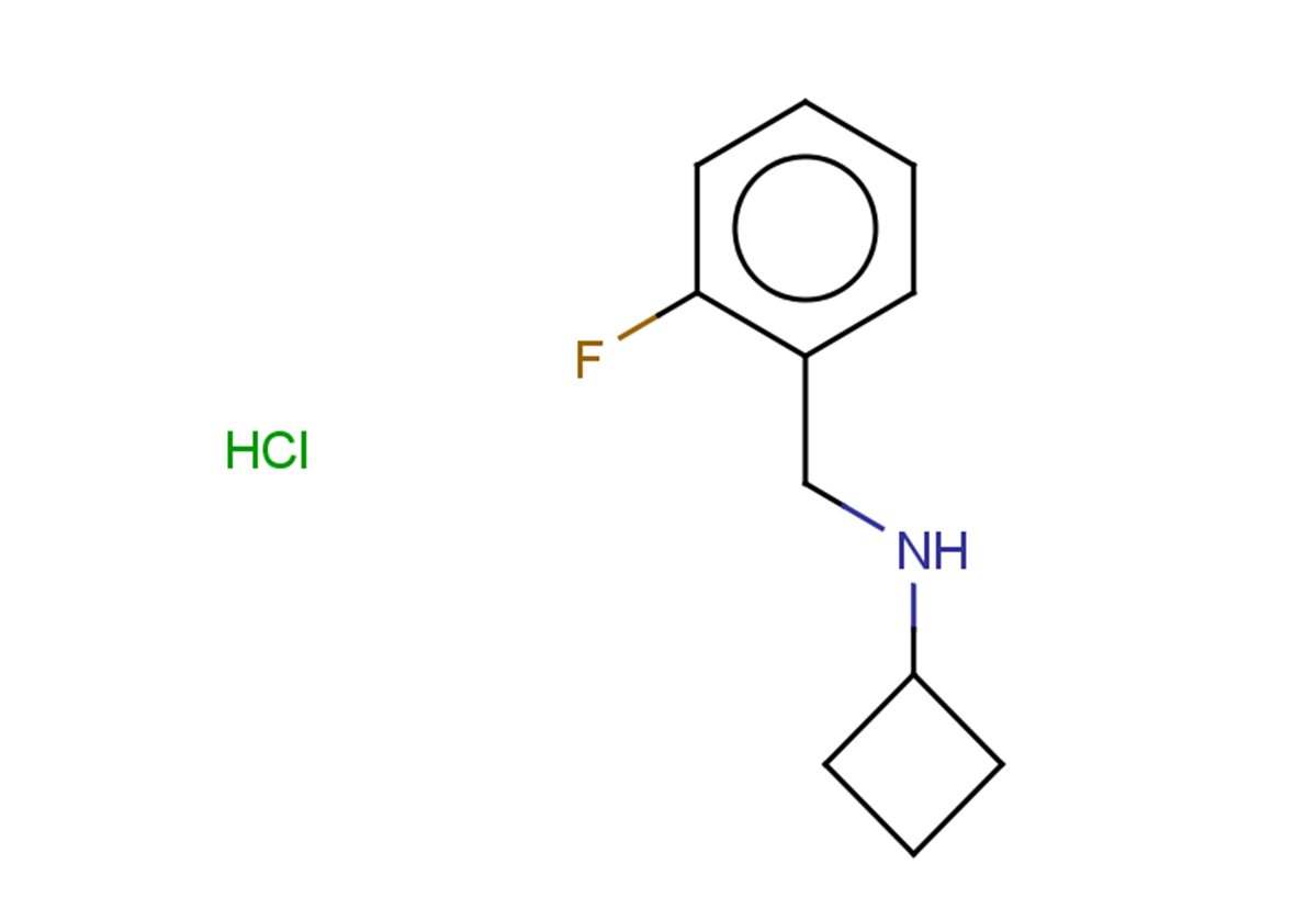 N-[(2-fluorophenyl)methyl]cyclobutanamine hydrochloride
