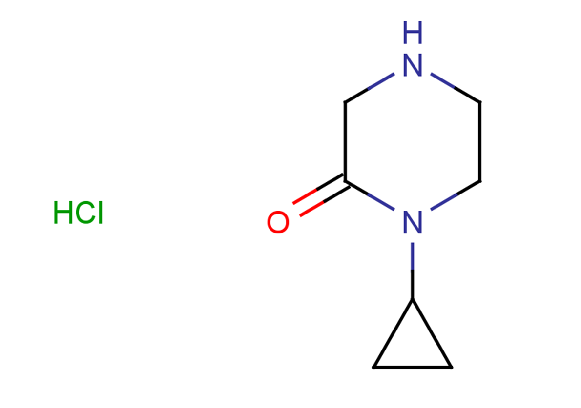 1-cyclopropylpiperazin-2-one hydrochloride