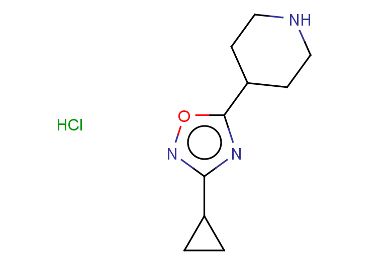 4-(3-cyclopropyl-1,2,4-oxadiazol-5-yl)piperidine hydrochloride