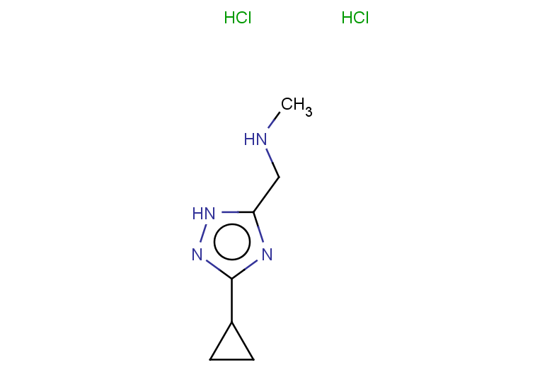 [(3-cyclopropyl-1H-1,2,4-triazol-5-yl)methyl](methyl)amine dihydrochloride
