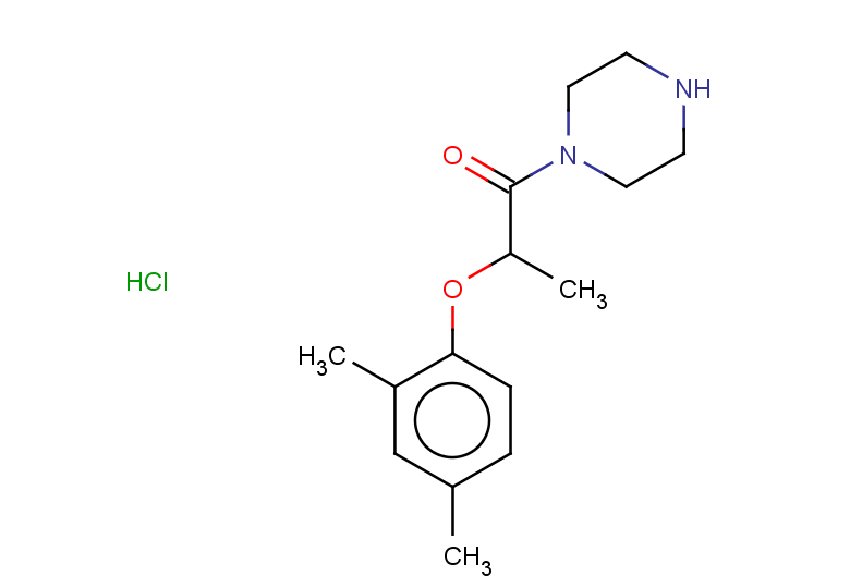 2-(2,4-dimethylphenoxy)-1-(piperazin-1-yl)propan-1-one hydrochloride