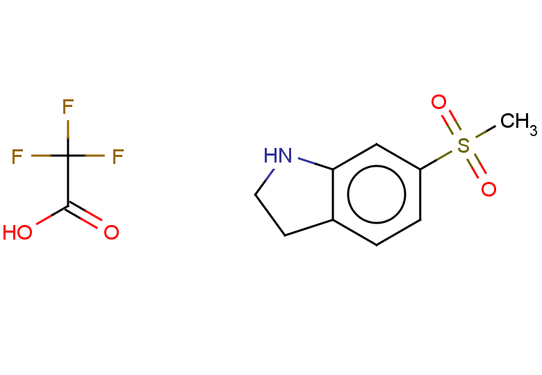 6-methanesulfonyl-2,3-dihydro-1H-indole, trifluoroacetic acid
