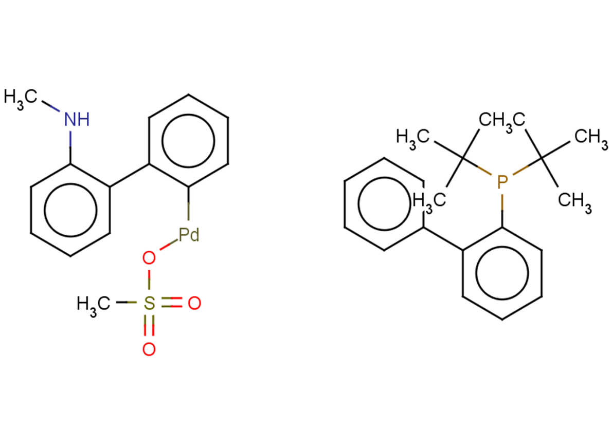 [2'-(methylamino)-[1,1'-biphenyl]-2-yl]palladio methanesulfonate, {[1,1'-biphenyl]-2-yl}di-tert-butyl)phosphane