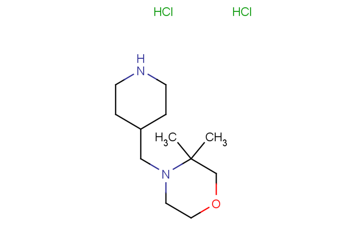 3,3-dimethyl-4-[(piperidin-4-yl)methyl]morpholine dihydrochloride