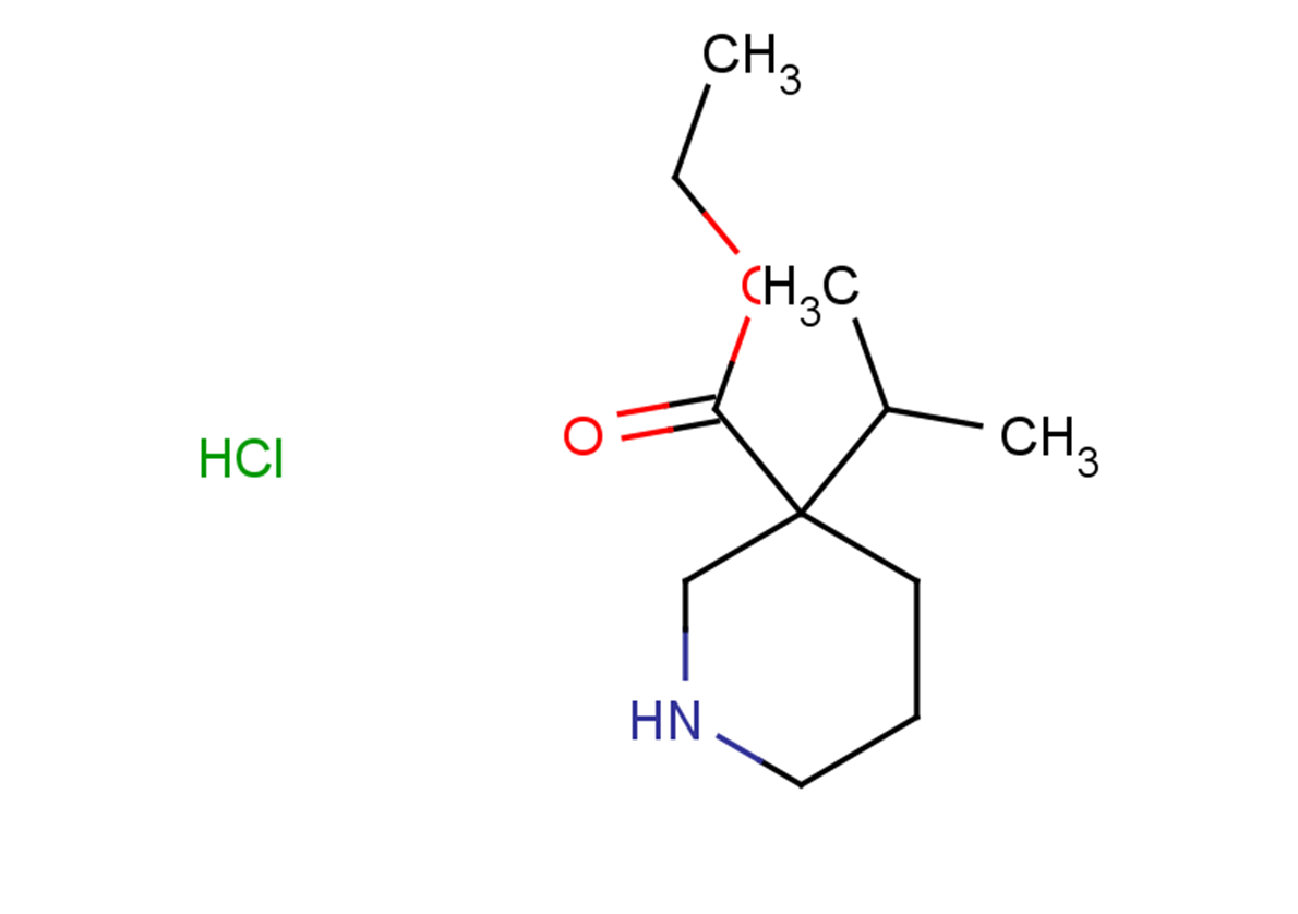 ethyl 3-(propan-2-yl)piperidine-3-carboxylate hydrochloride