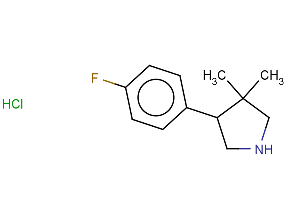 4-(4-fluorophenyl)-3,3-dimethylpyrrolidine hydrochloride
