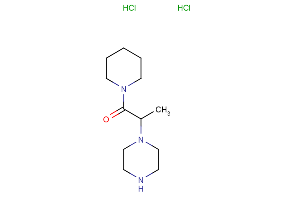 2-(piperazin-1-yl)-1-(piperidin-1-yl)propan-1-one dihydrochloride