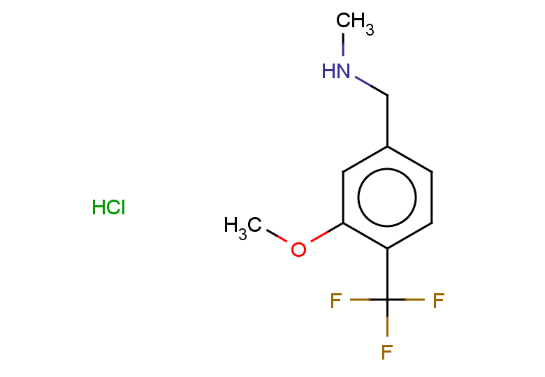 {[3-methoxy-4-(trifluoromethyl)phenyl]methyl}(methyl)amine hydrochloride