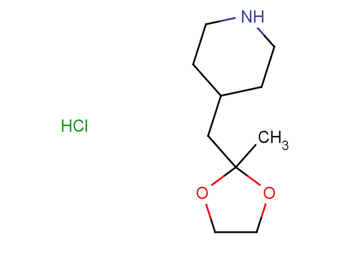4-[(2-methyl-1,3-dioxolan-2-yl)methyl]piperidine hydrochloride