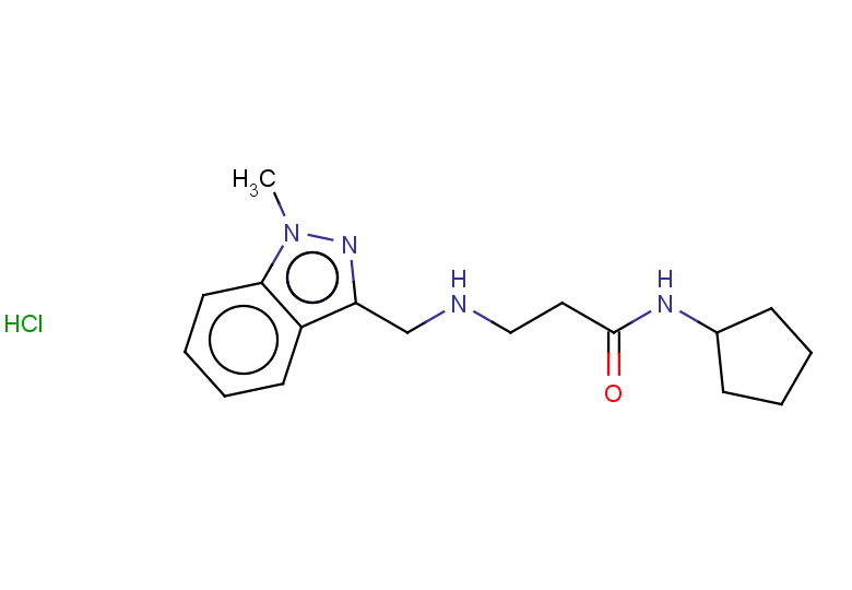N-cyclopentyl-3-{[(1-methyl-1H-indazol-3-yl)methyl]amino}propanamide hydrochloride