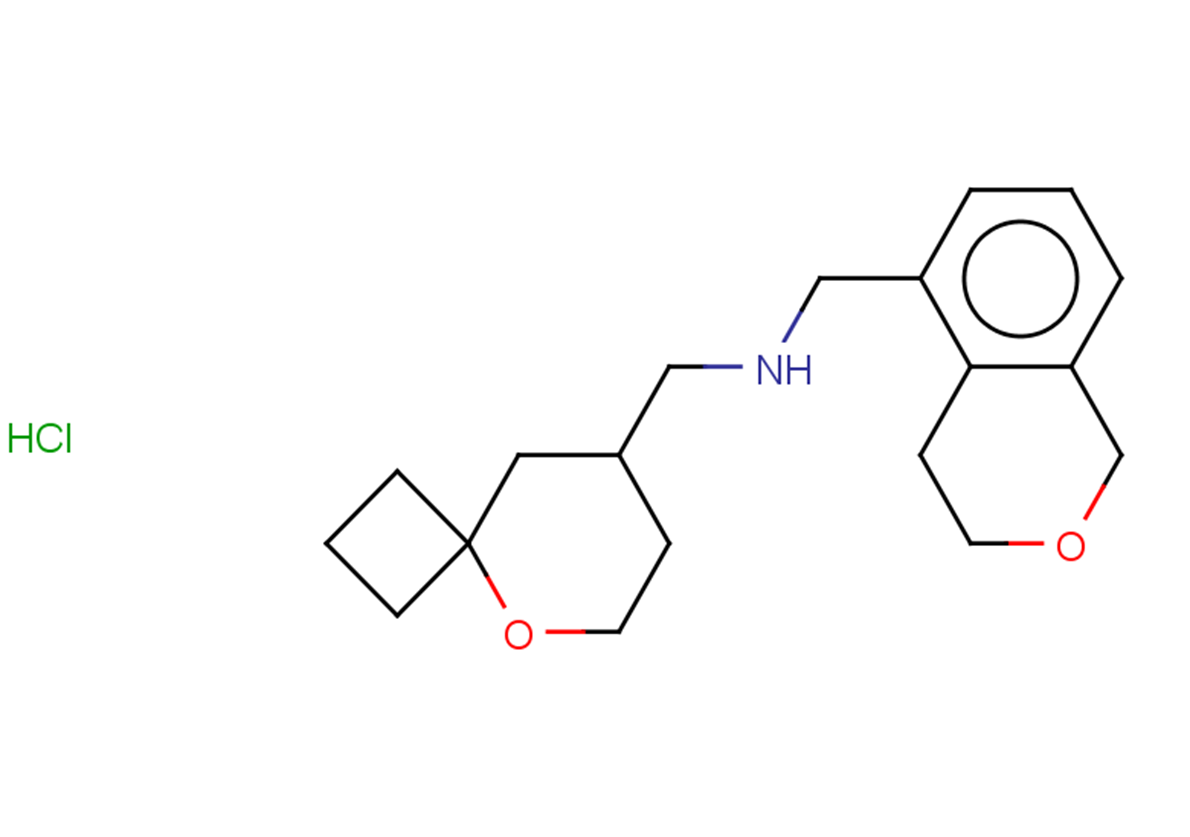[(3,4-dihydro-1H-2-benzopyran-5-yl)methyl]({5-oxaspiro[3.5]nonan-8-yl}methyl)amine hydrochloride