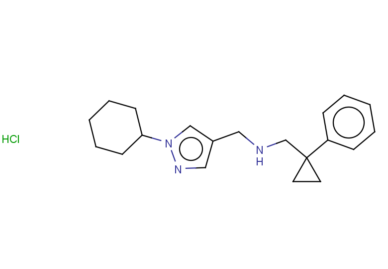 [(1-cyclohexyl-1H-pyrazol-4-yl)methyl][(1-phenylcyclopropyl)methyl]amine hydrochloride