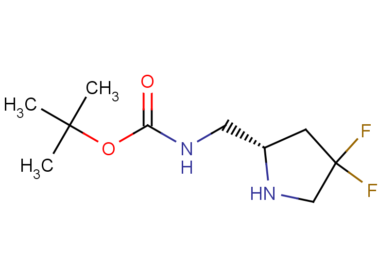 tert-butyl N-{[(2S)-4,4-difluoropyrrolidin-2-yl]methyl}carbamate