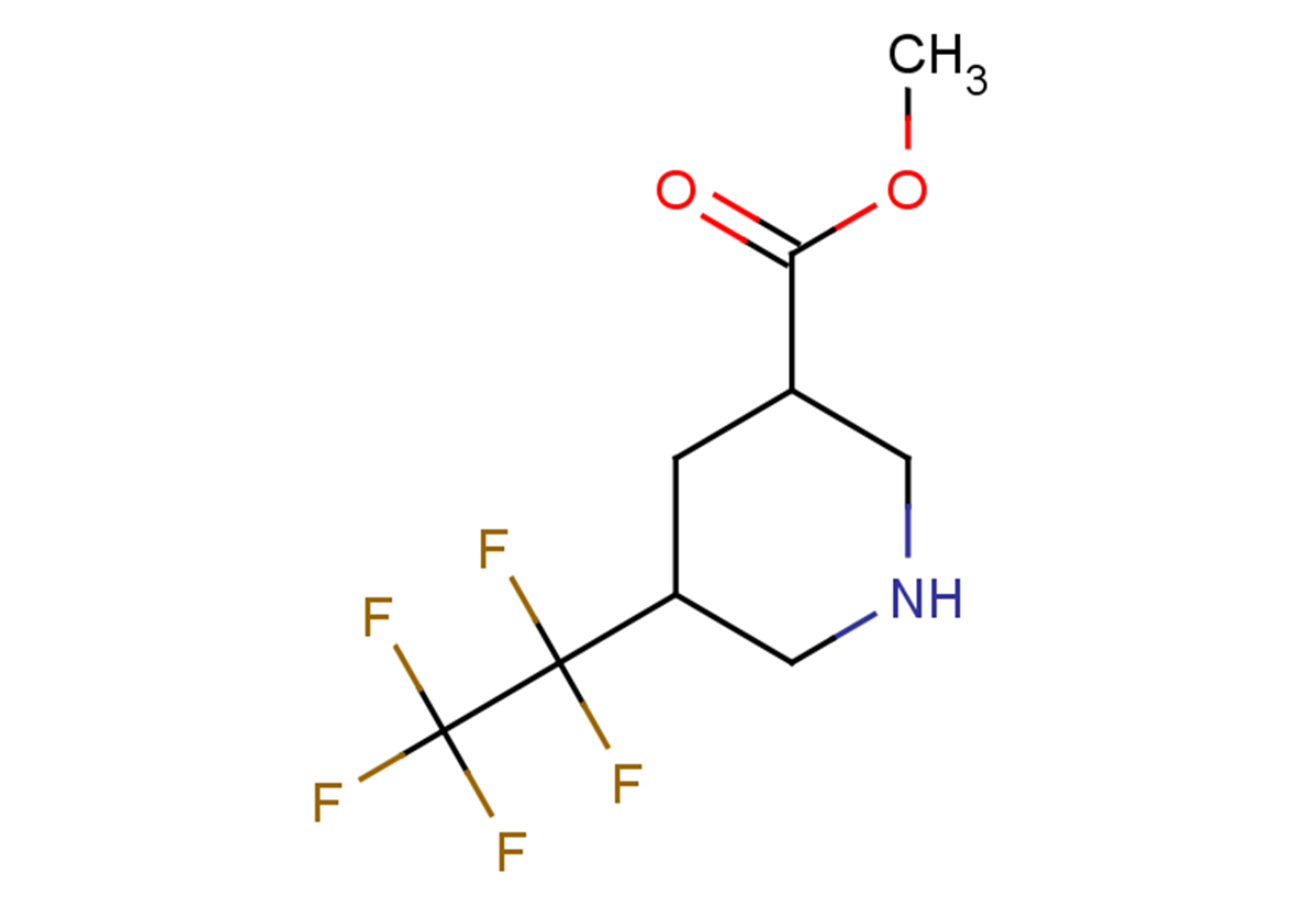 methyl 5-(1,1,2,2,2-pentafluoroethyl)piperidine-3-carboxylate, Mixture of diastereomers