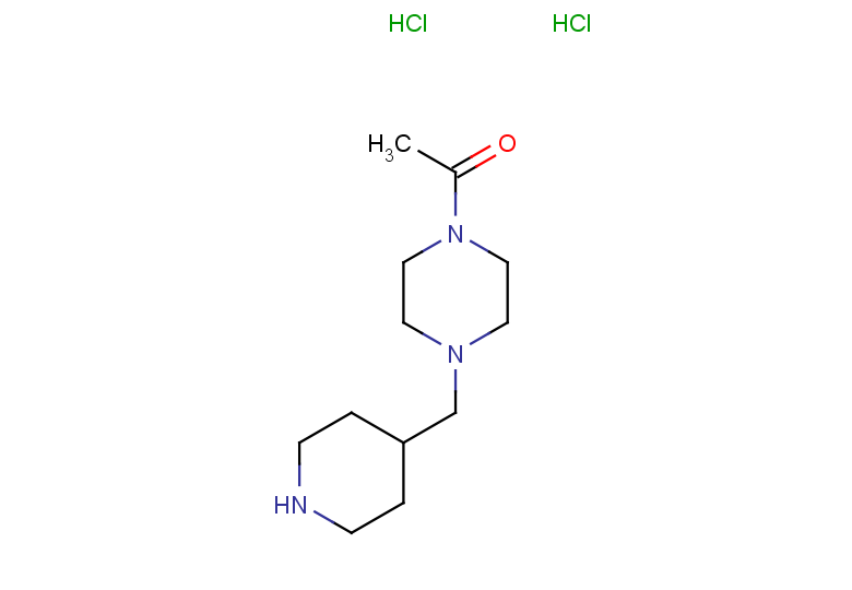 1-{4-[(piperidin-4-yl)methyl]piperazin-1-yl}ethan-1-one dihydrochloride