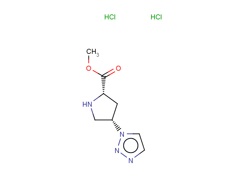 rac-methyl (2R,4R)-4-(1H-1,2,3-triazol-1-yl)pyrrolidine-2-carboxylate dihydrochloride, cis