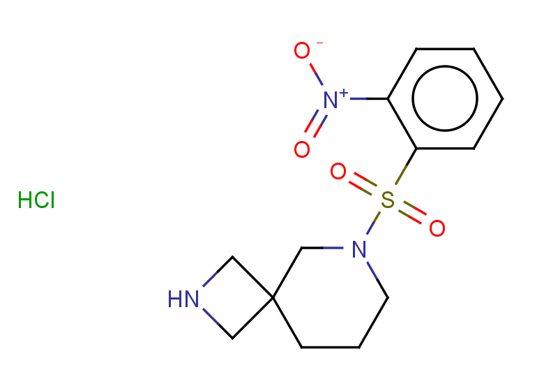 6-(2-nitrobenzenesulfonyl)-2,6-diazaspiro[3.5]nonane hydrochloride