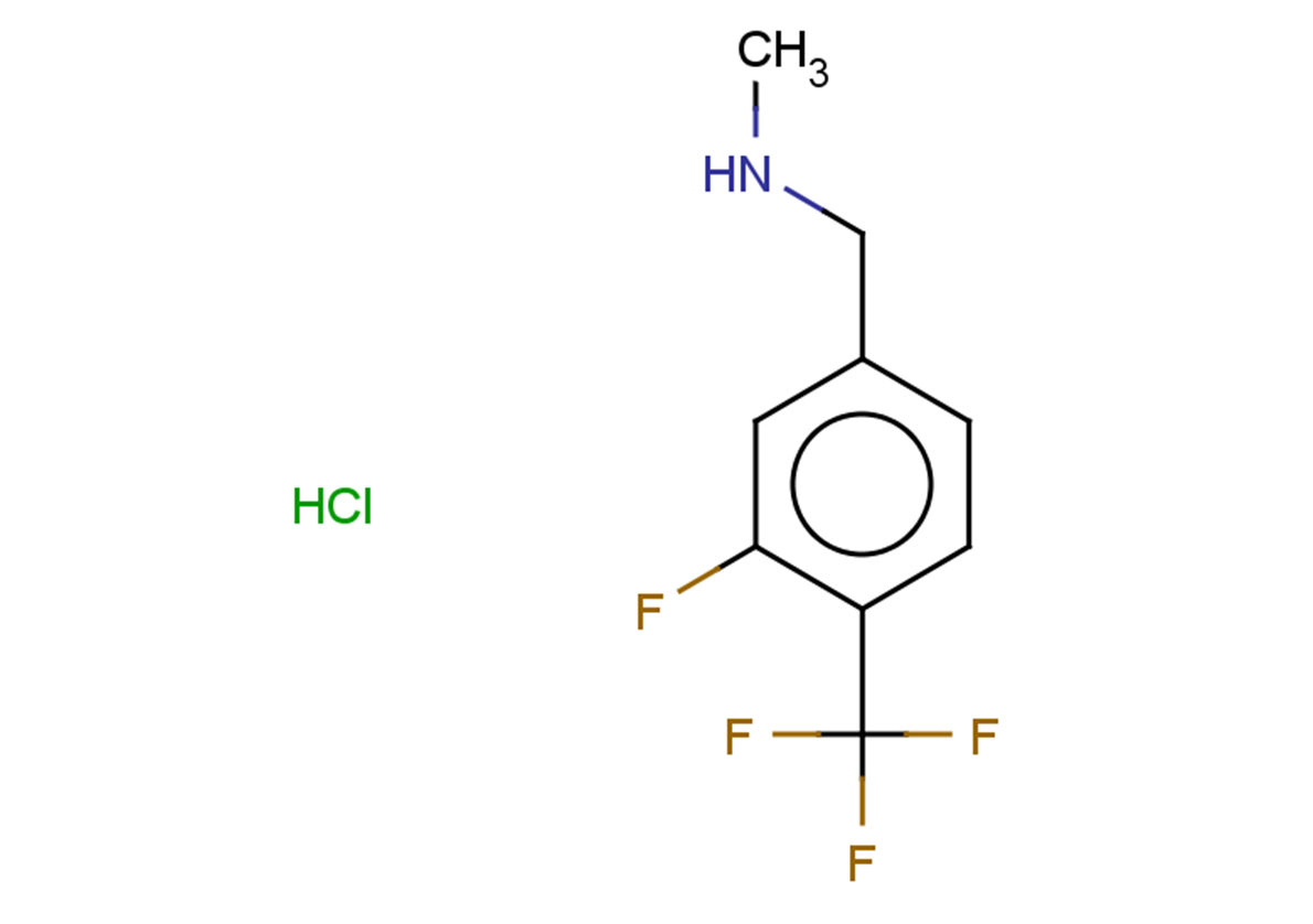 {[3-fluoro-4-(trifluoromethyl)phenyl]methyl}(methyl)amine hydrochloride