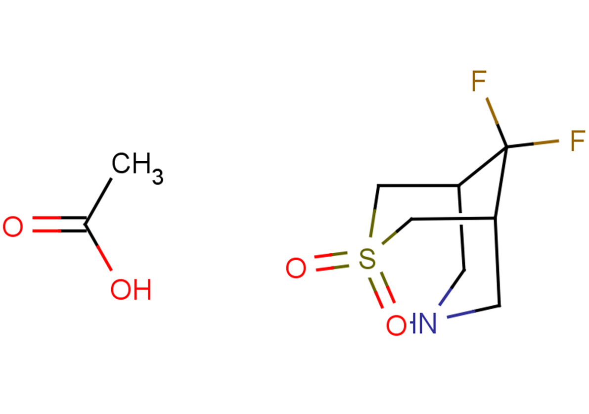 9,9-difluoro-3lambda6-thia-7-azabicyclo[3.3.1]nonane-3,3-dione, acetic acid