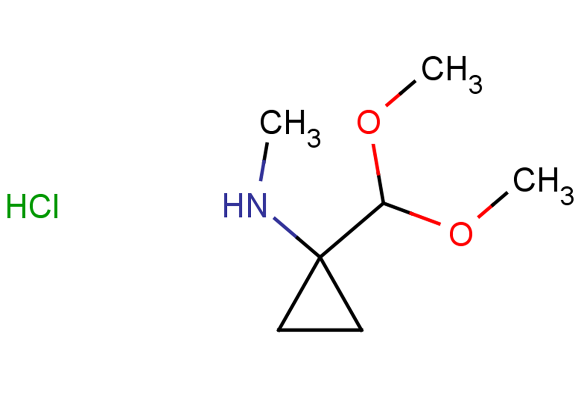 1-(dimethoxymethyl)-N-methylcyclopropan-1-amine hydrochloride